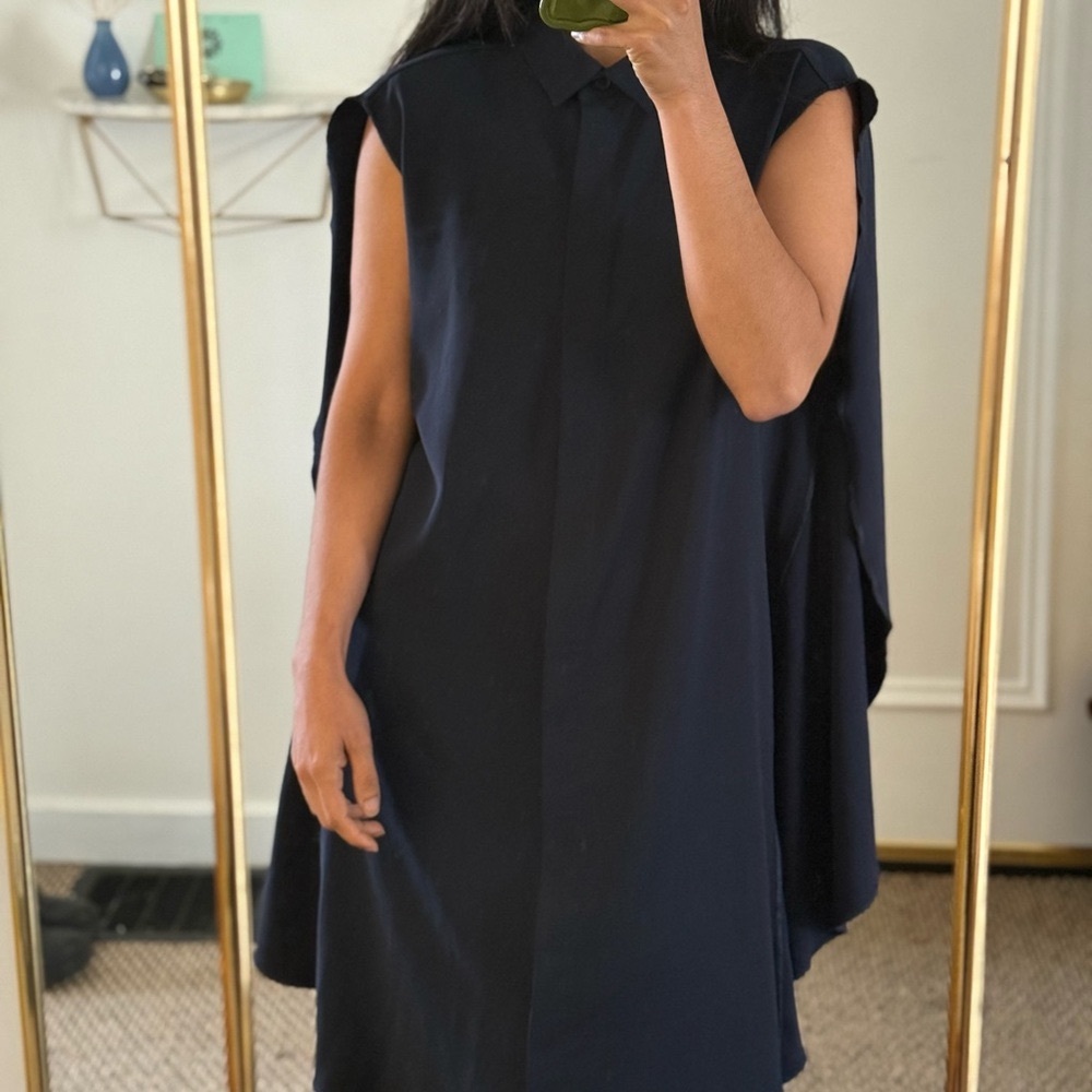 Maison Martin Margiela MM6 - Sleeveless Cap Dress with Mandarin Collar